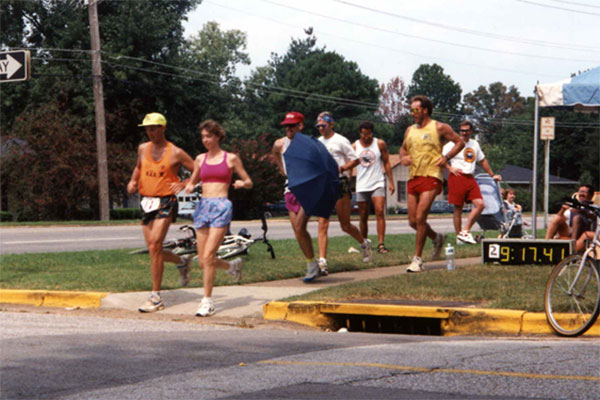 Laufstrecke des Double-Ultratriathlons in Huntsville 1994